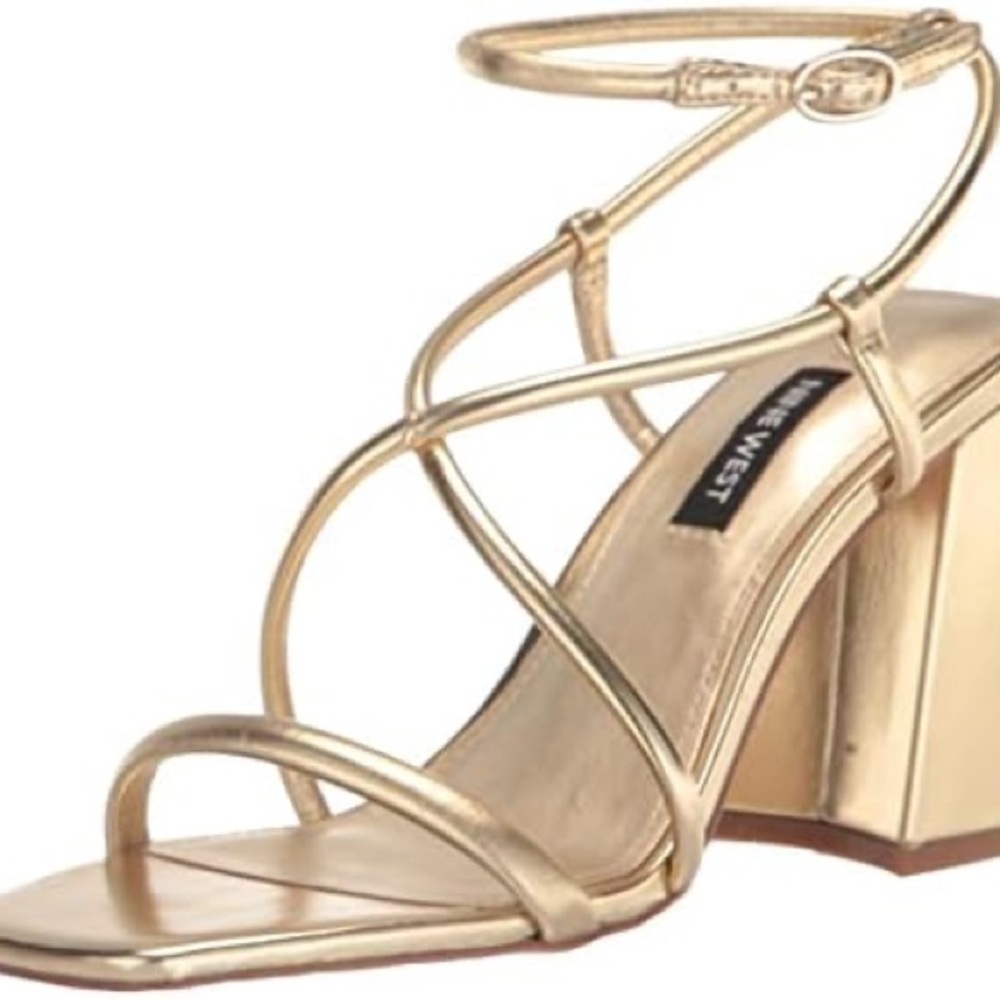 Nine West Women's Gold Heels - Size 10